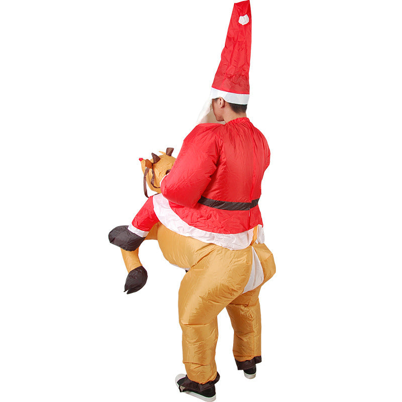 Christmas Funny Cartoon Doll Costume | Inflatable Reindeer Costume for Adults