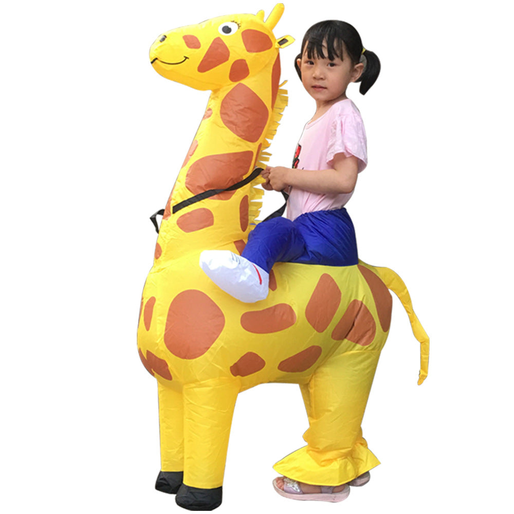 Funny Cartoon Doll Clothing, Funny Walking Animals, Giraffe Inflatable for Children and Adults