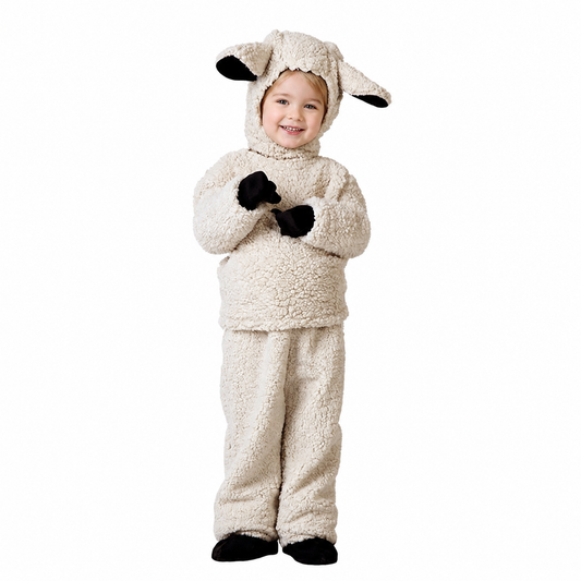 Kids Sheep Lamb Costume Farm Animal Book Week Fancy Dress Set