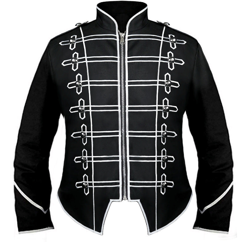 Vintage Style Men's Drummer Parade Jacket - Perfect for Band Uniform