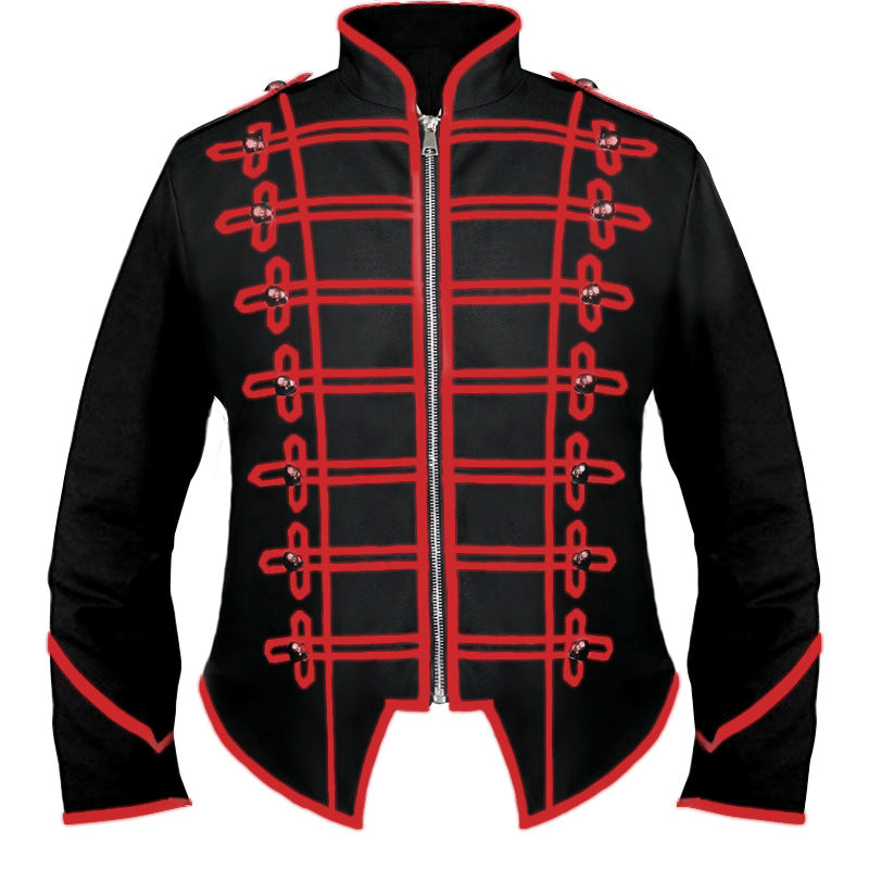 Vintage Style Men's Drummer Parade Jacket - Perfect for Band Uniform