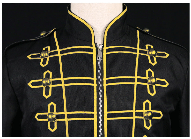 Vintage Style Men's Drummer Parade Jacket - Perfect for Band Uniform