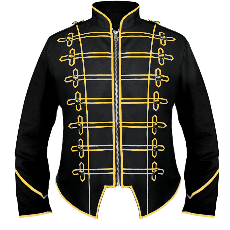 Vintage Style Men's Drummer Parade Jacket - Perfect for Band Uniform