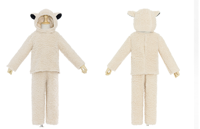 Kids Sheep Lamb Costume Farm Animal Book Week Fancy Dress Set