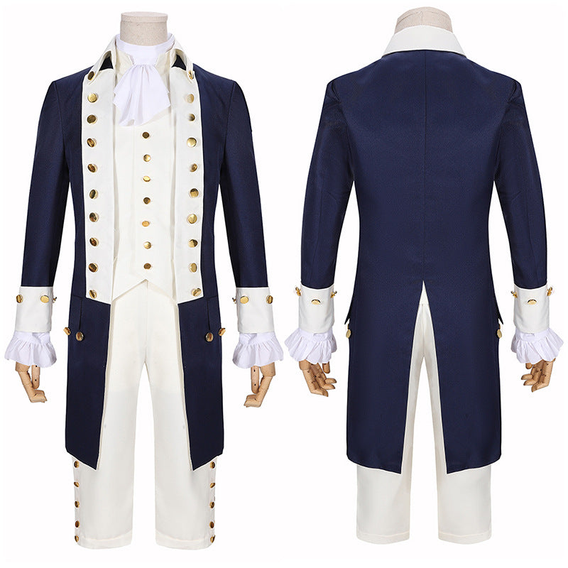 Halloween Carnival Cosplay: Medieval Prince Hamilton Rock Concert Performance Costume Set