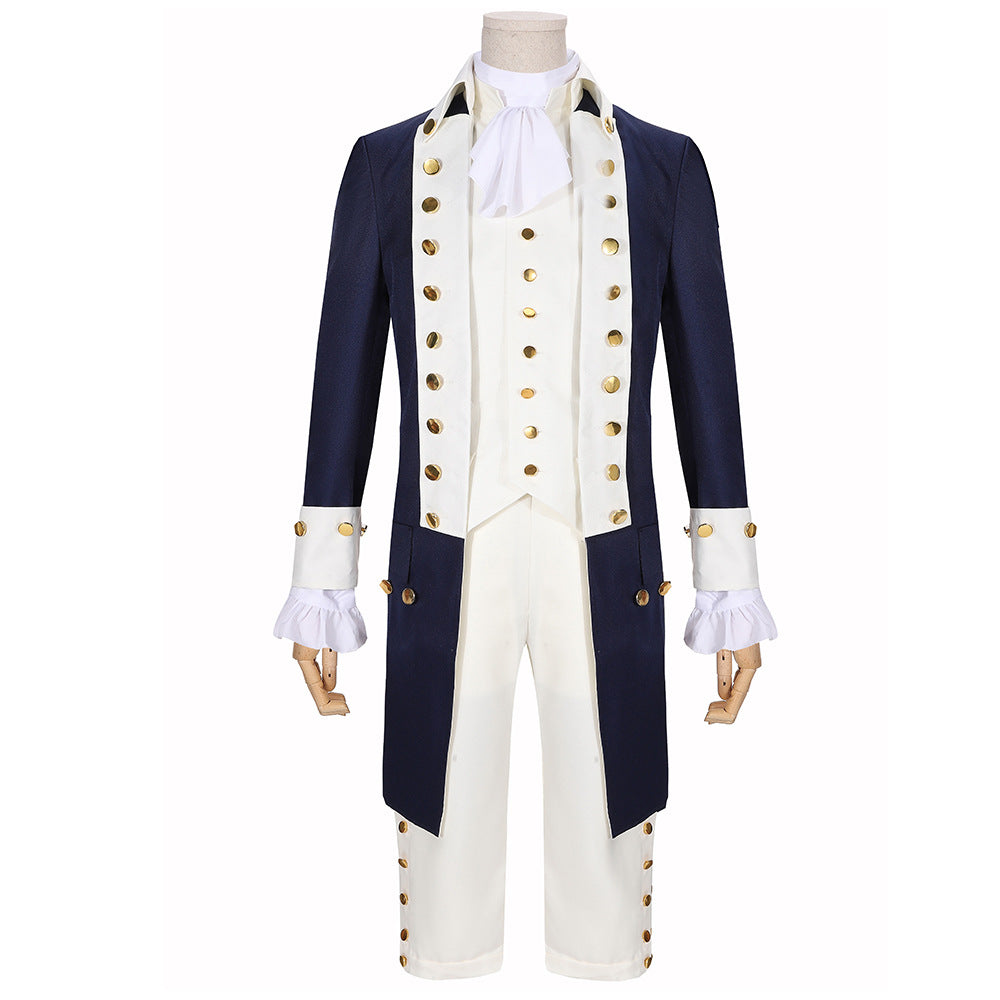 Halloween Carnival Cosplay: Medieval Prince Hamilton Rock Concert Performance Costume Set