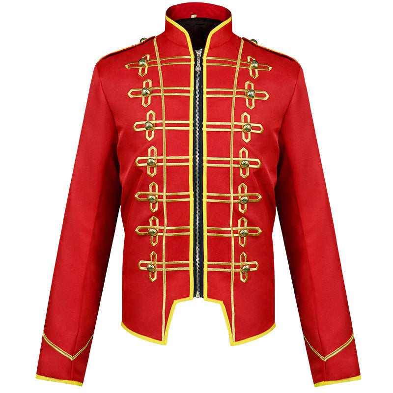 Vintage Style Men's Drummer Parade Jacket - Perfect for Band Uniform