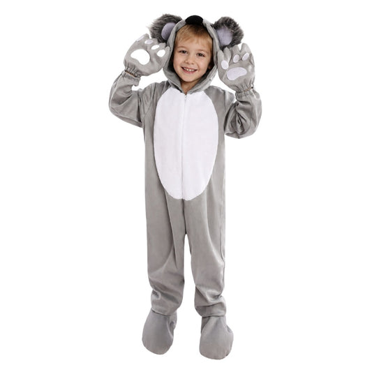 Kids Koala Animal Costume Onesie Pajamas Book Week Fancy Dress