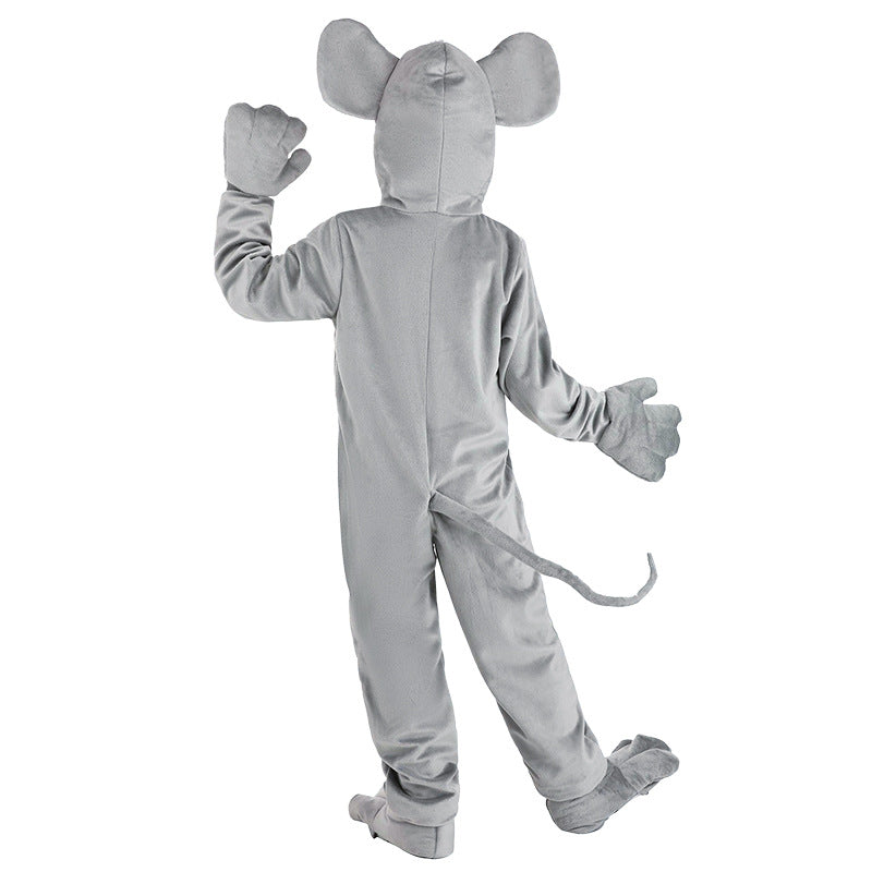 Kids Mouse Costume Jumpsuit Book Week Animal Fancy Dress Pajamas