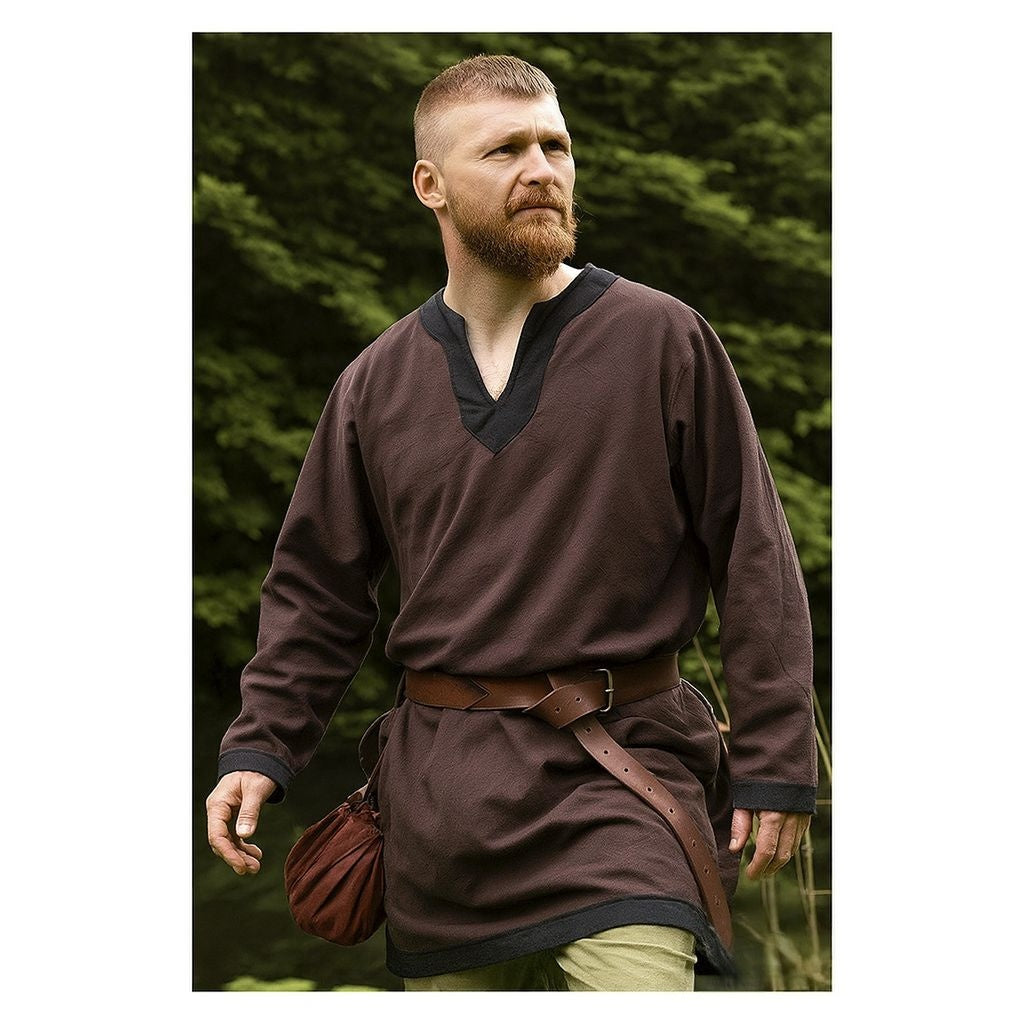 Mens Medieval Pirate Shirt Steampunk Viking Renaissance Long Sleeve Tunic Knight Viking Shirts Halloween Costume Top