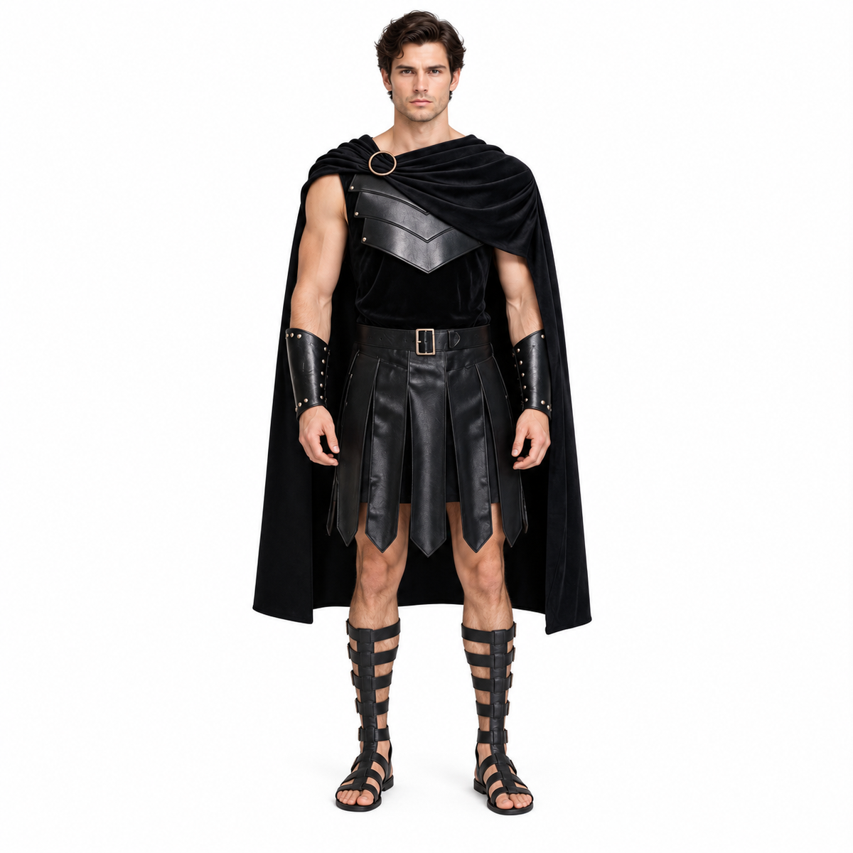 Men's Medieval Warrior Costume Set – Knight Spartan Gladiator Outfit