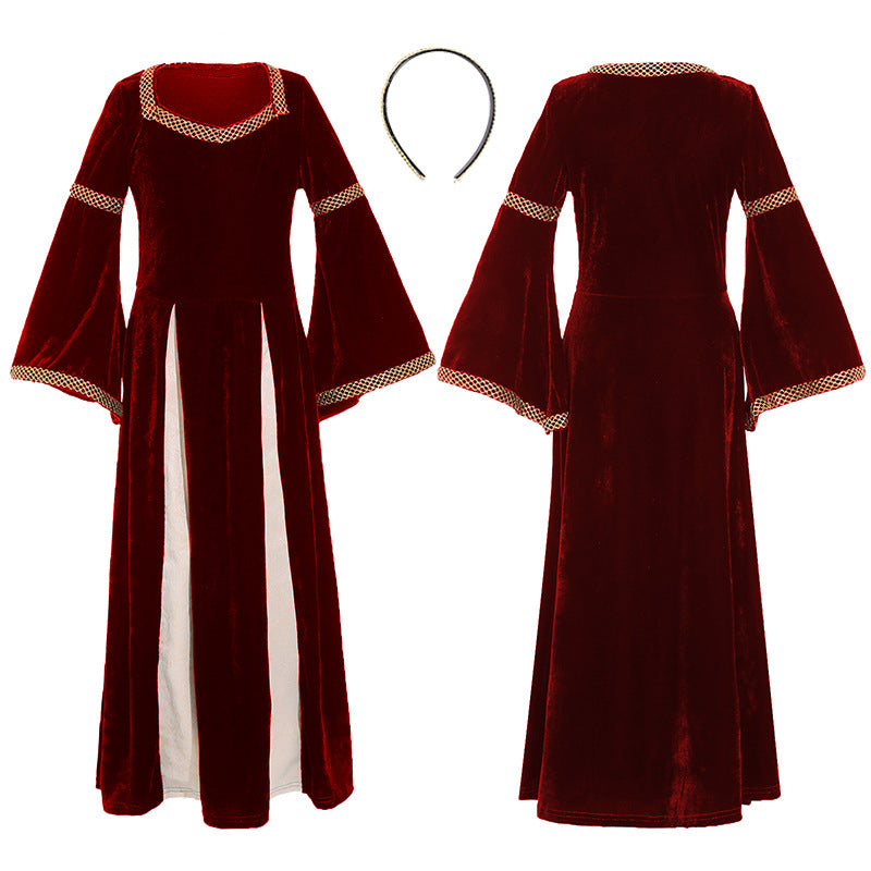 Medieval Princess Costume for Girls Renaissance Fancy Dress