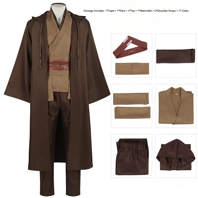 Luke Cloak Robe Anakin Cloak Knight Halloween Cosplay Costume