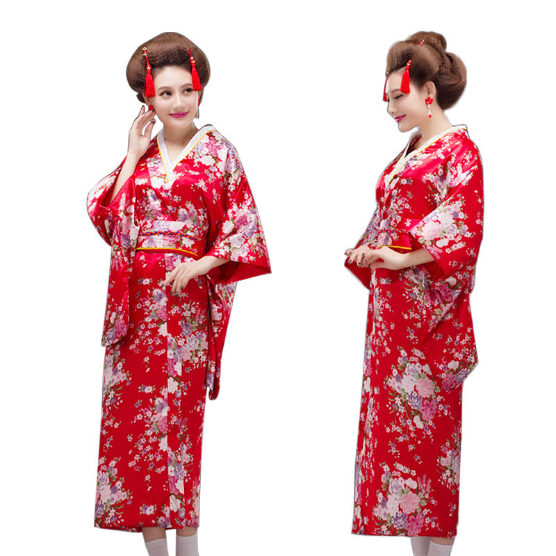 Japanese Womens Traditional Kimono Yukata Costumes Cosplay for Photography