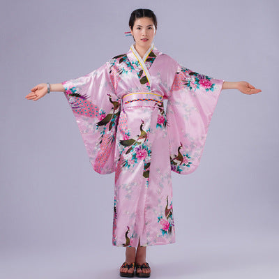 Japanese Womens Traditional Kimono Yukata Costumes Cosplay for Photography