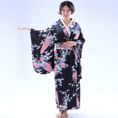 Japanese Womens Traditional Kimono Yukata Costumes Cosplay for Photography