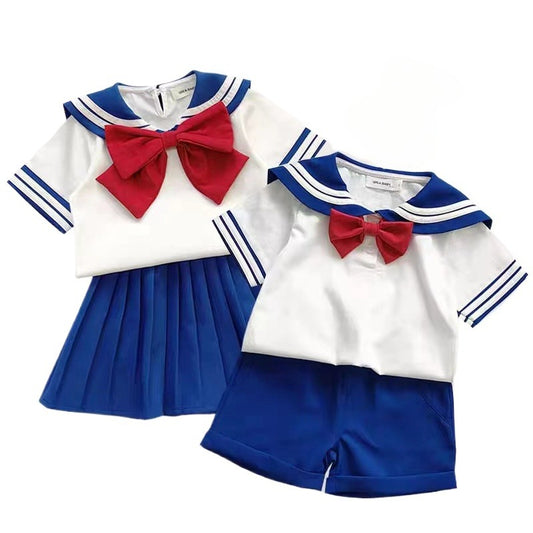 Kids Navy Sailor Costume Child Halloween Long Sleeve School Uniform Fancy Dress