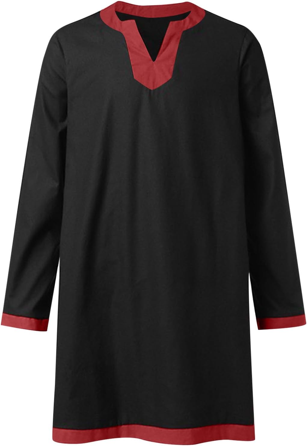 Mens Medieval Pirate Shirt Steampunk Viking Renaissance Long Sleeve Tunic Knight Viking Shirts Halloween Costume Top