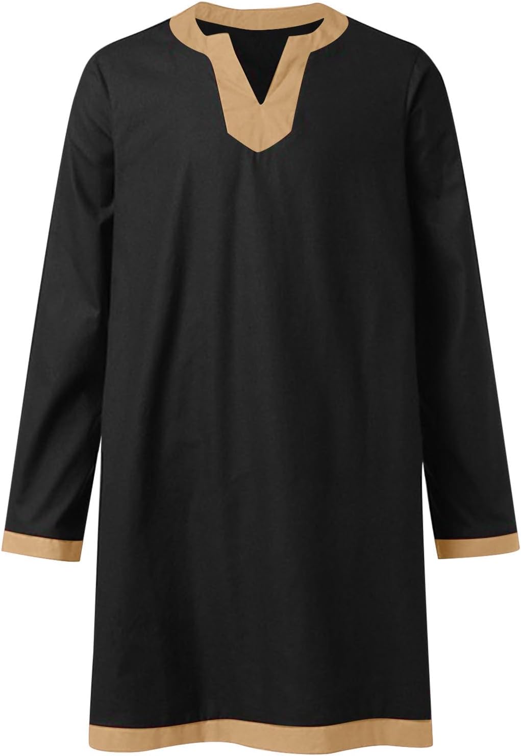 Mens Medieval Pirate Shirt Steampunk Viking Renaissance Long Sleeve Tunic Knight Viking Shirts Halloween Costume Top
