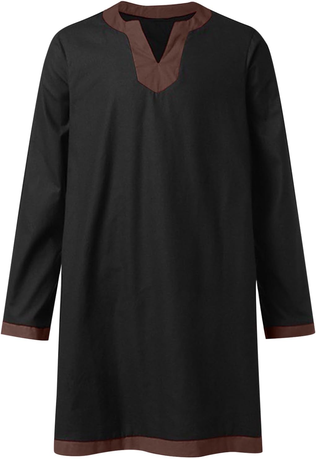 Mens Medieval Pirate Shirt Steampunk Viking Renaissance Long Sleeve Tunic Knight Viking Shirts Halloween Costume Top