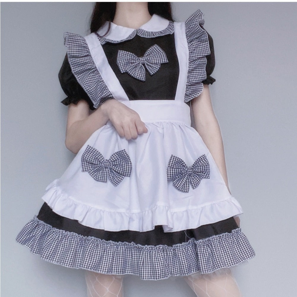 Maid Outfit Japanese Cosplay Uniform Cute Girly Japanese Student Lolita Dress