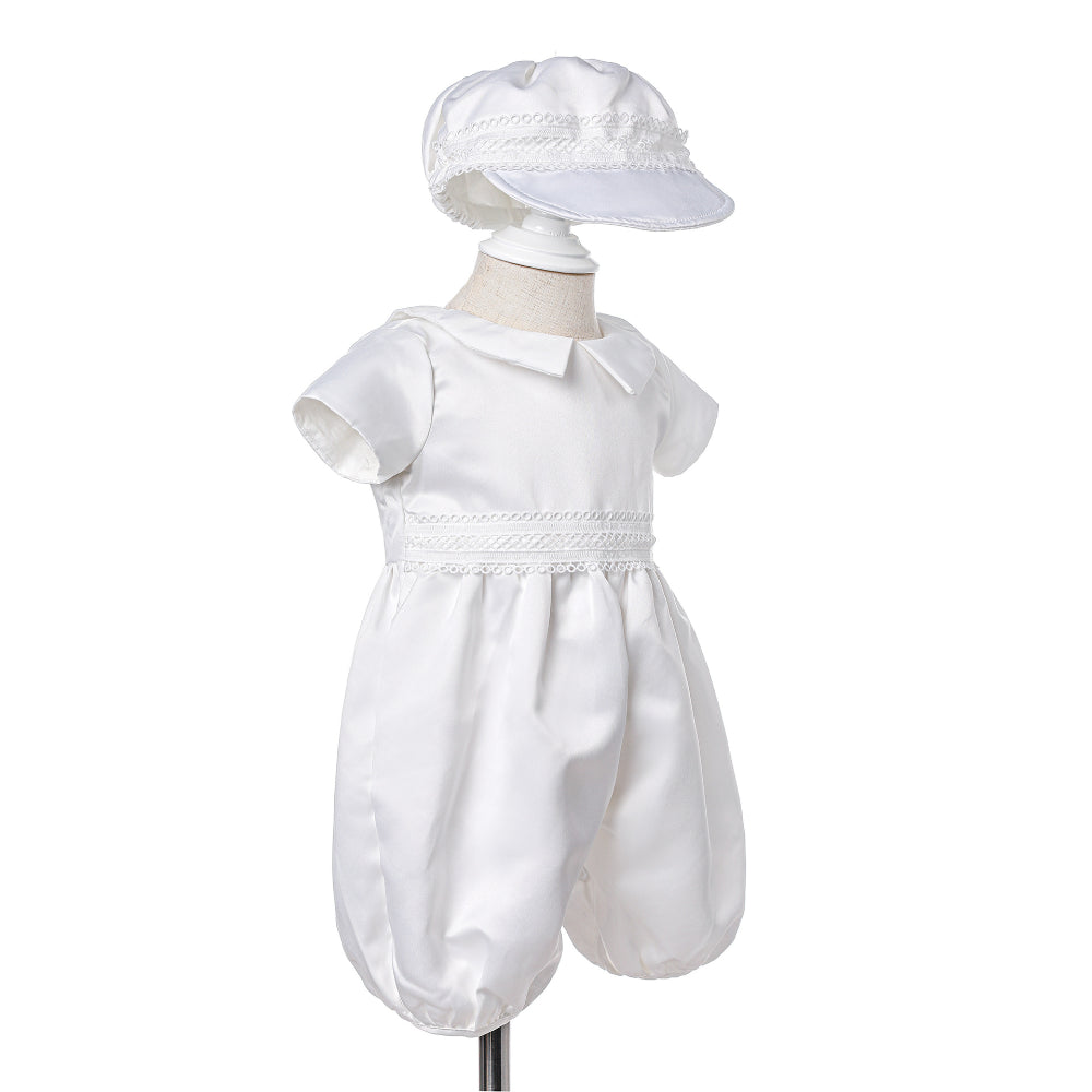 Baby Boy Christening and Baptism Outfit with Hat