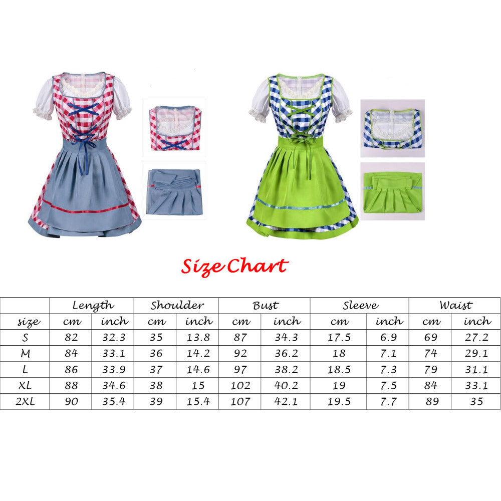 Dirndl Dress Bavarian German Traditional Oktoberfest Clothing for Women and Men