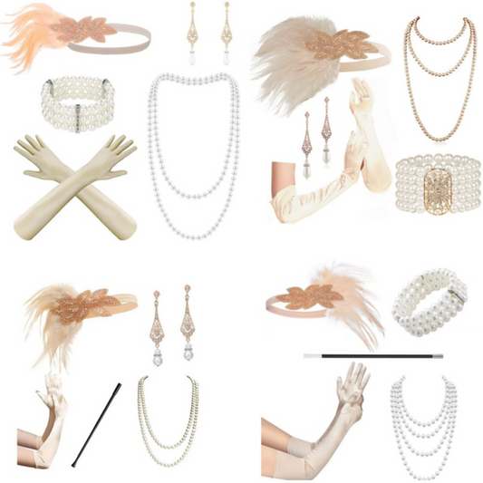 5 Pieces Flapper Gatsby 1920s Accessory Set