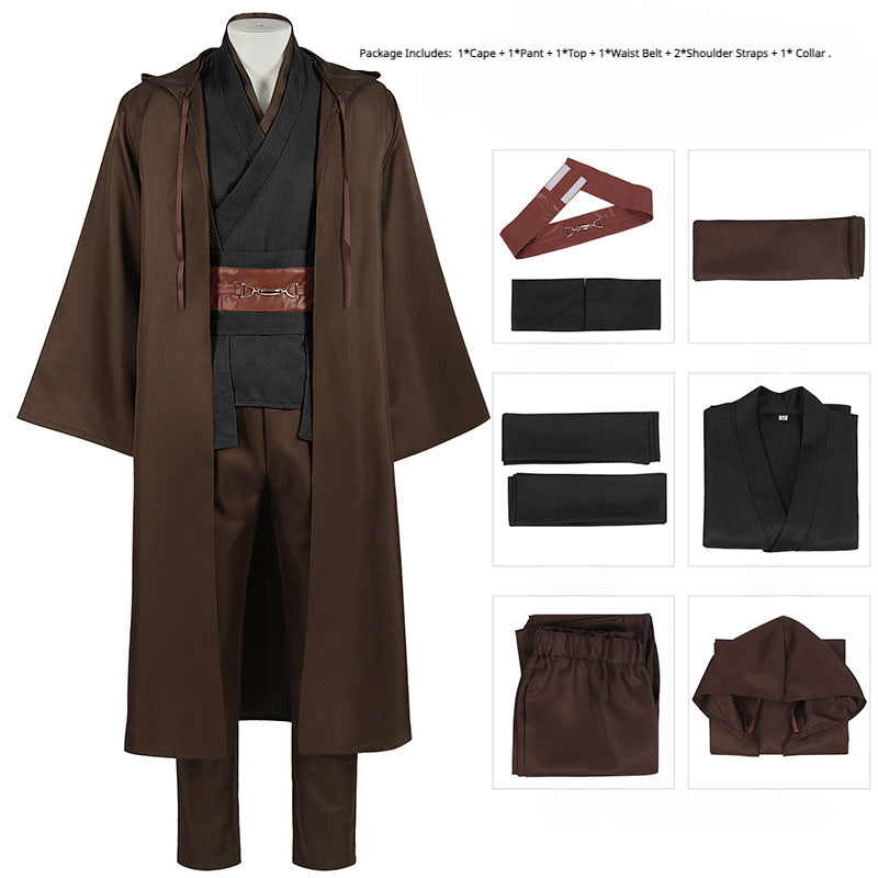 Luke Cloak Robe Anakin Cloak Knight Halloween Cosplay Costume