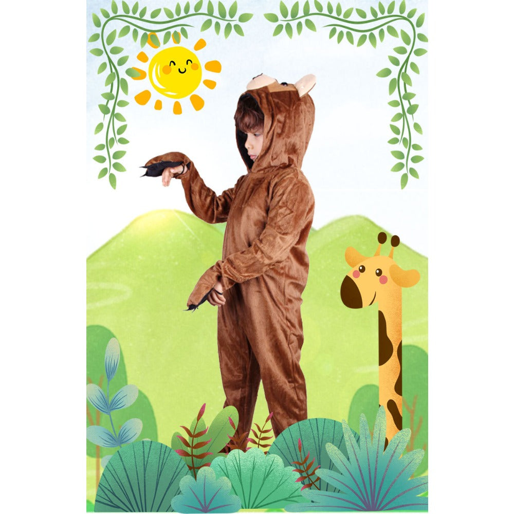 Kids Squirrel Costume Jumpsuit Book Week Woodland Fancy Dress