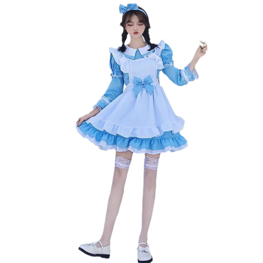 Halloween Alice Maid Costume - Lolita Long Sleeve Cute Princess Dress