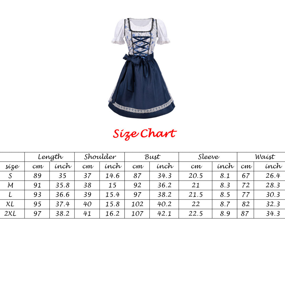 Dirndl Dress Bavarian German Traditional Oktoberfest Clothing for Women and Men