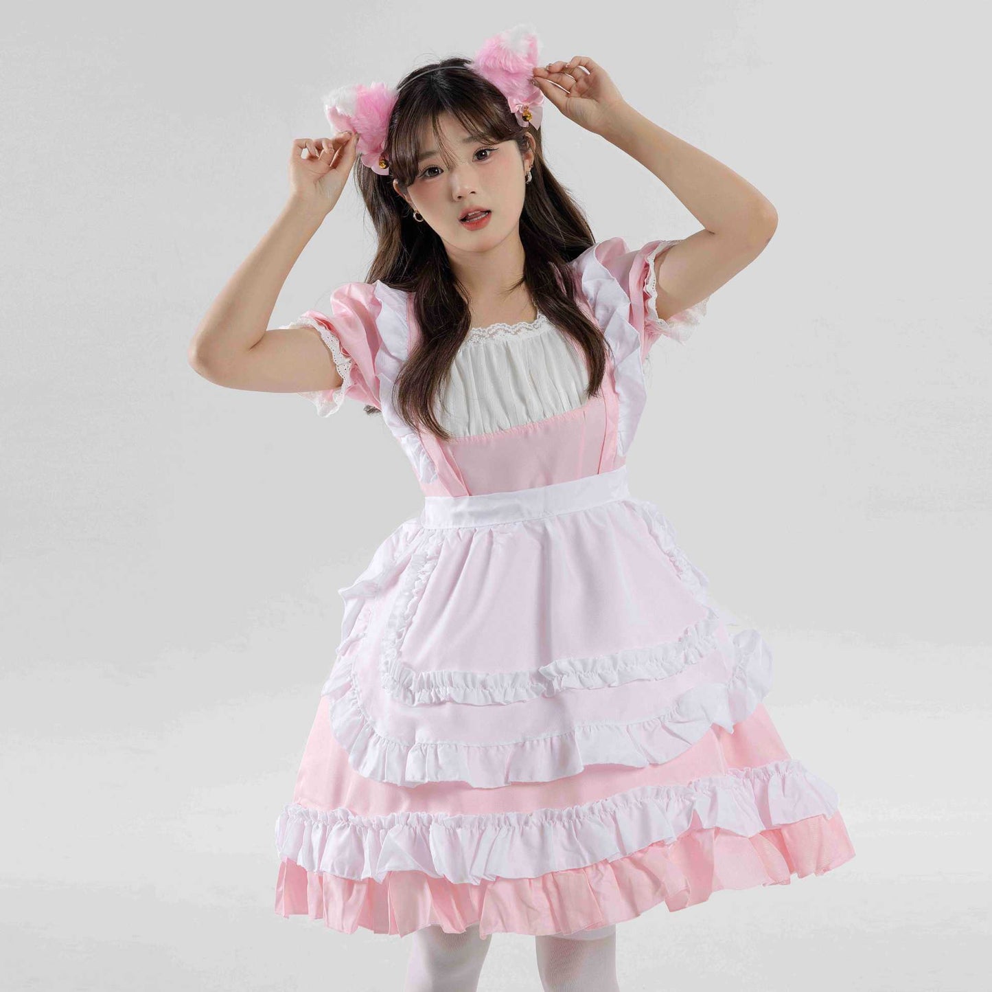 Girl Cat Princess Dress Cosplay Costume: Lolita Soft Girl Anime Cute Maid Outfit