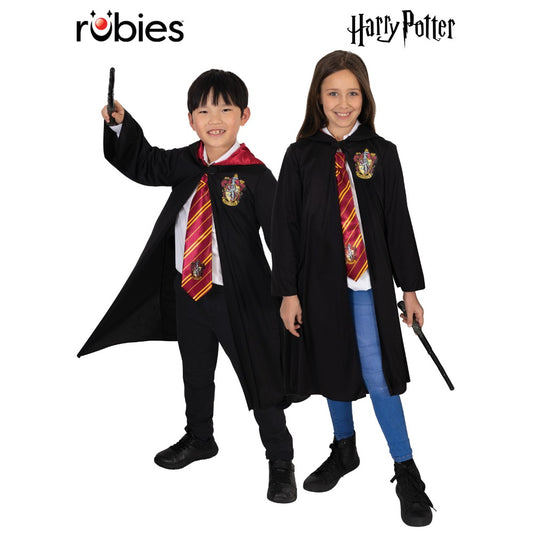 HARRY POTTER /  GRYFFINDOR ROBE & WAND, CHILD SIZE 9+ Officially Licensed