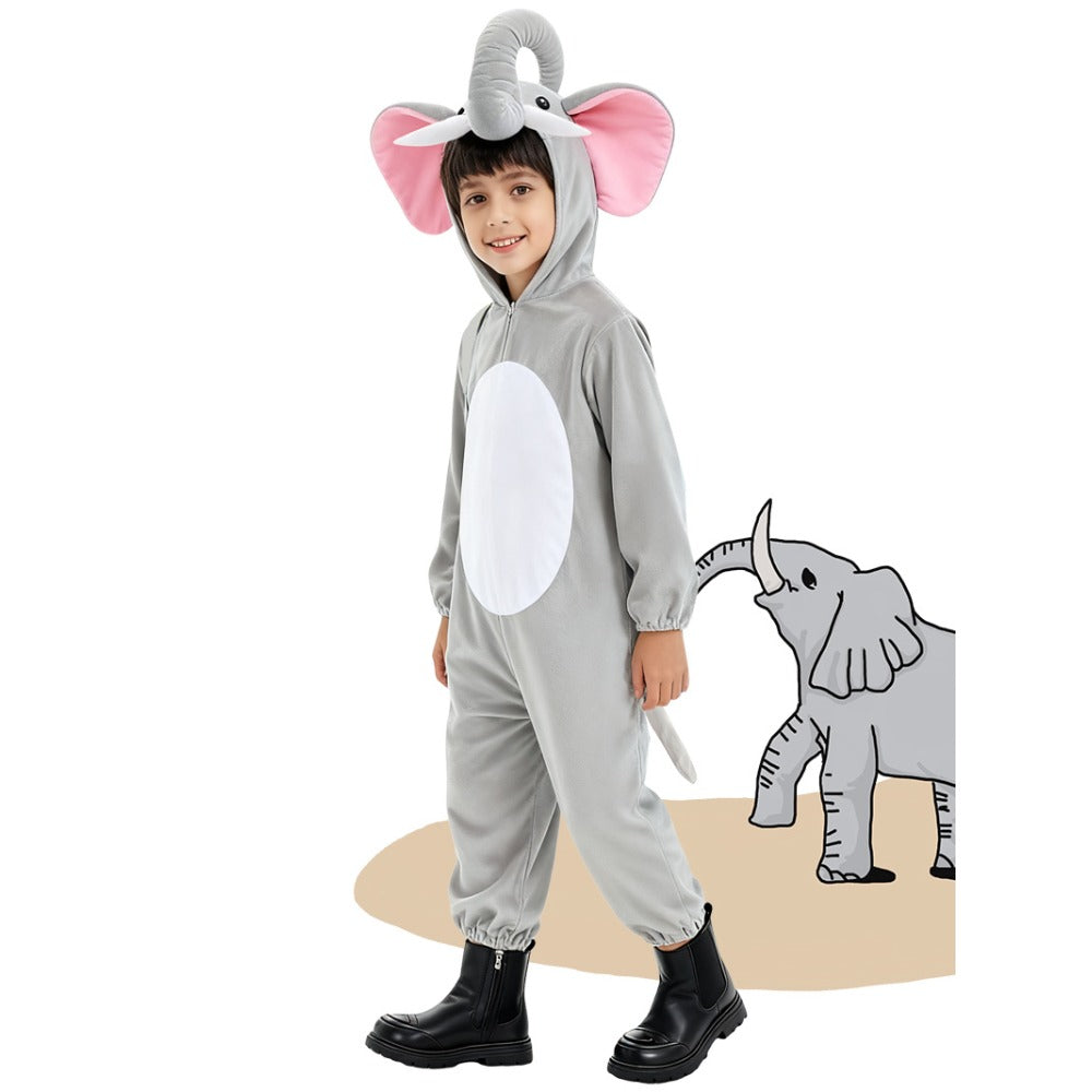 Kids Elephant Costume Onesie Zoo Book Week Animal Fancy Dress | MEEJOY