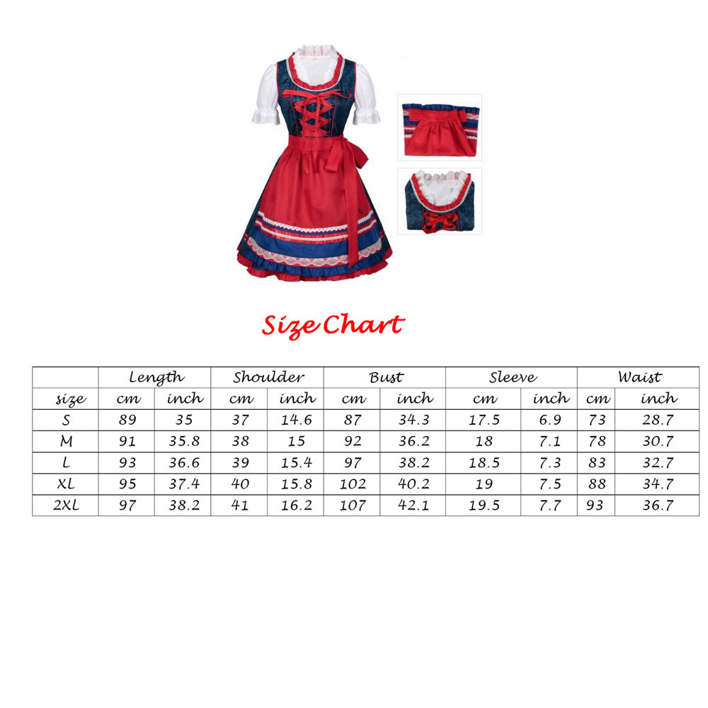 Dirndl Dress Bavarian German Traditional Oktoberfest Clothing for Women and Men