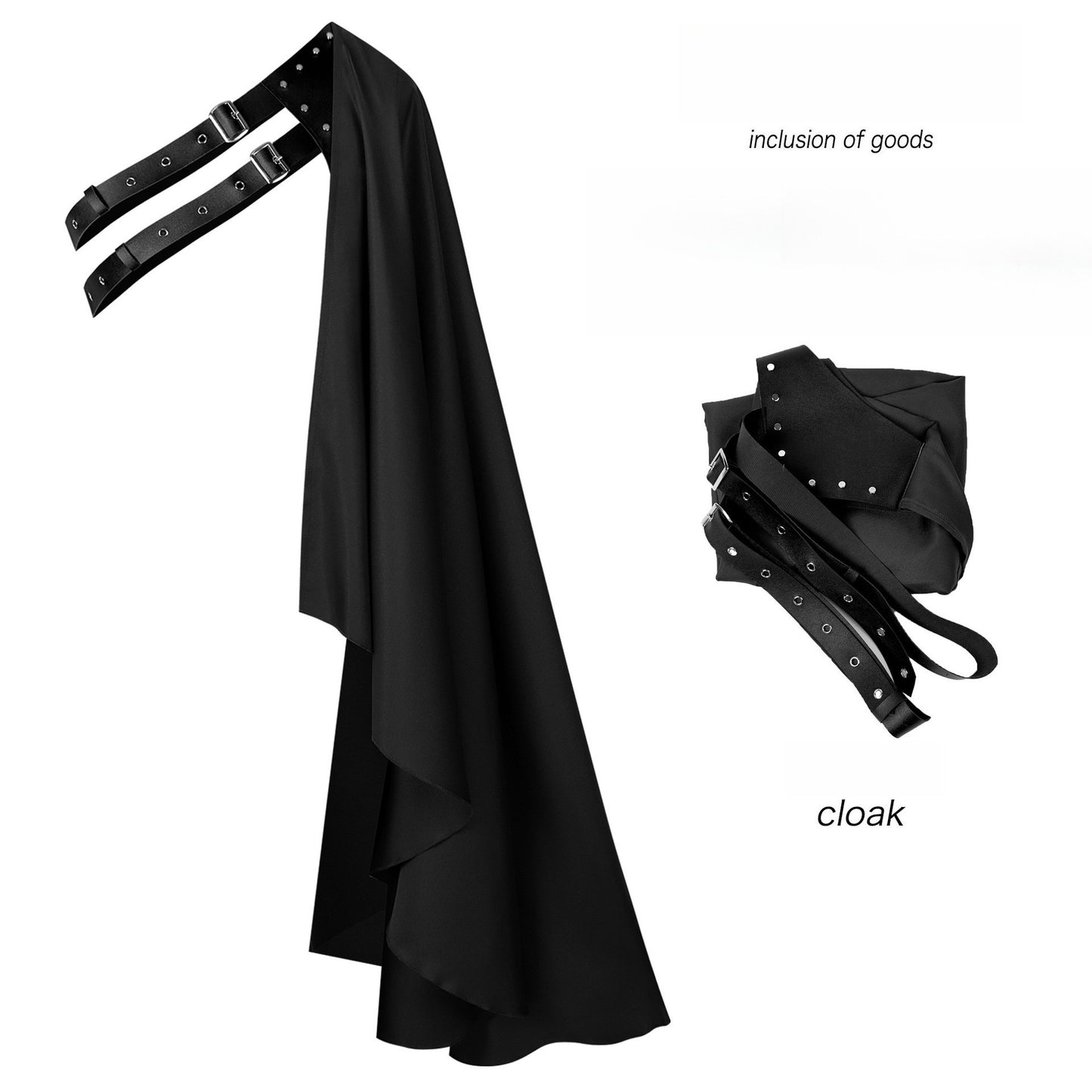 Mens Tudor Noble One Shoulder Cloak Medieval Knight Cape LARP Ren Faire
