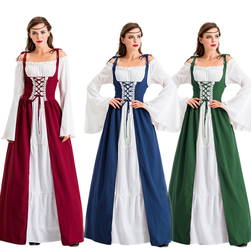 Medieval Irish Vintage Dress Greek Goddess Court Princess Queen Costume