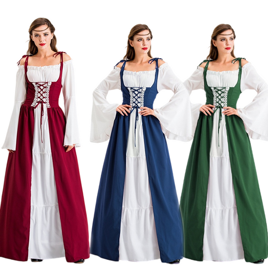 Medieval Irish Vintage Dress Greek Goddess Court Princess Queen Costume
