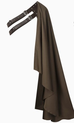 Mens Tudor Noble One Shoulder Cloak Medieval Knight Cape LARP Ren Faire