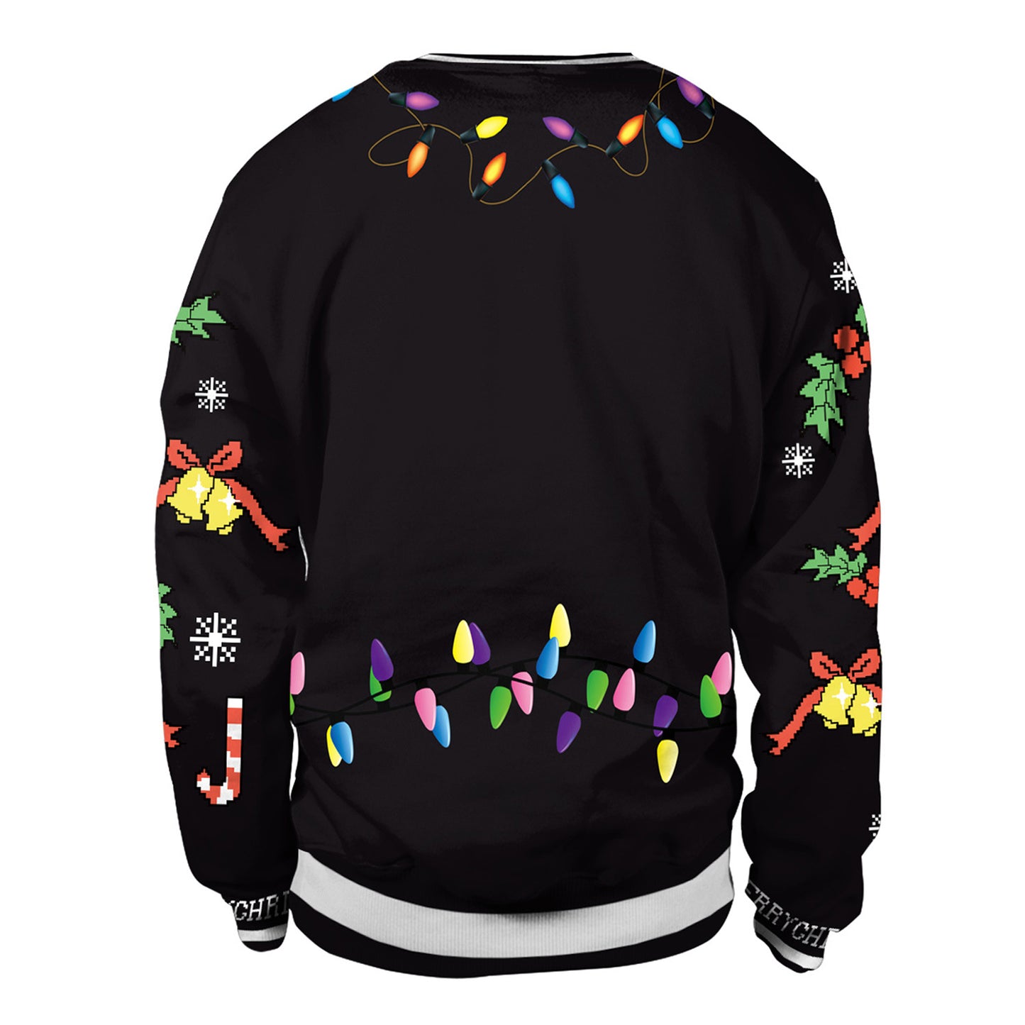 Santa Ugly Christmas Shirt 3D Print Graphic Women Men Christmas Long Sleeve Round Neck Top