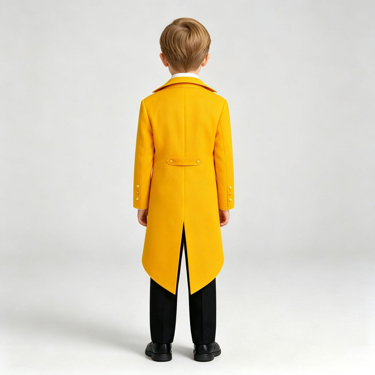 Boys Victorian Tailcoat Costume with Waistcoat Look & Bow Tie
