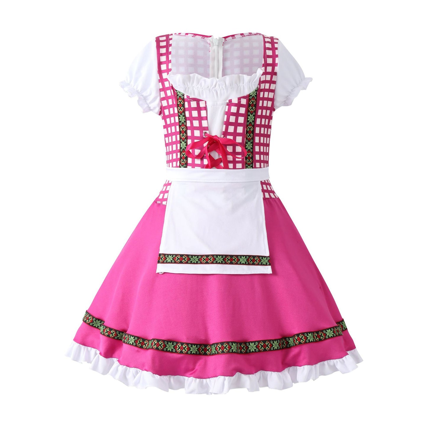 Girls Bavarian Dirndl Costume German Oktoberfest Party Performance Dress