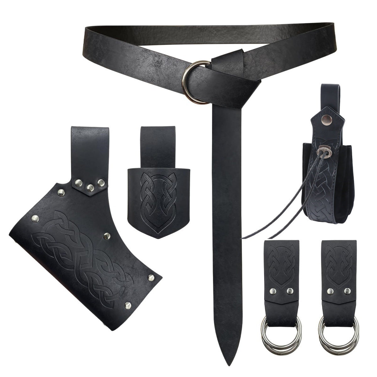 Medieval Renaissance Utility Belt & Pouch Accessories