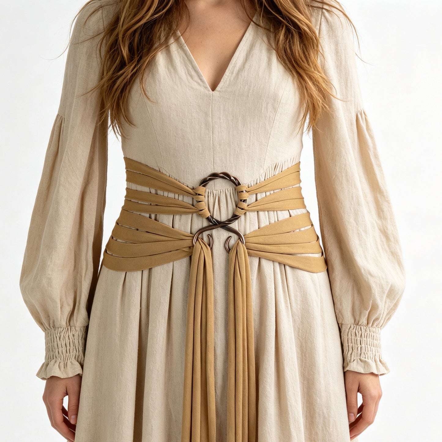 Womens Medieval Renaissance Belt Viking Dress Waist Sash Faux Leather