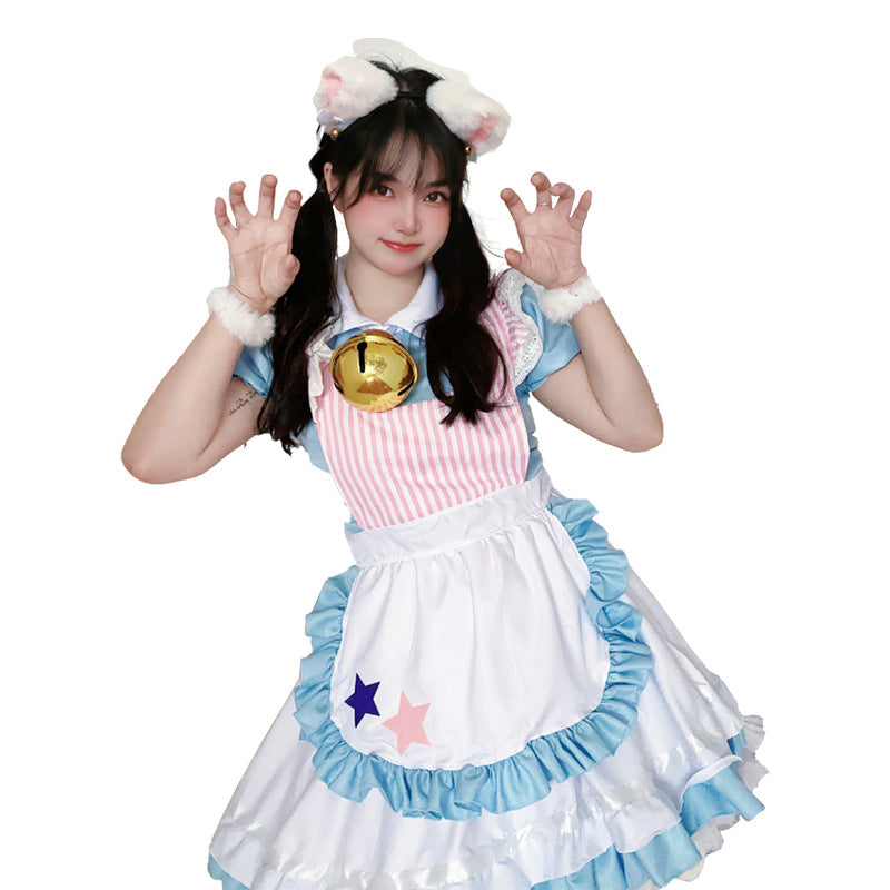 Japanese Sexy Cat Bell Maid Outfit - Cosplay Anime Cute Lolita Dress