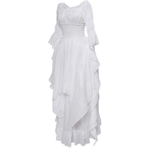 Women's Gothic Victorian Off-Shoulder Maxi Dress – Renaissance Outfit