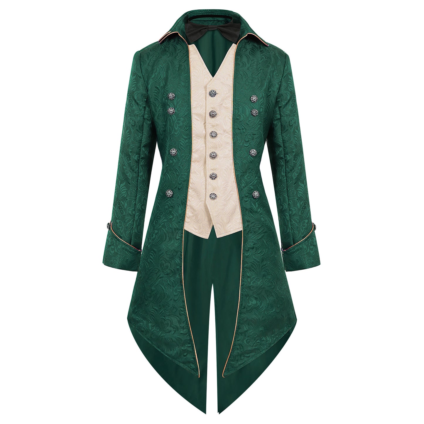 Men's Victorian Floral Tailcoat – Steampunk Gothic Costume Jacket