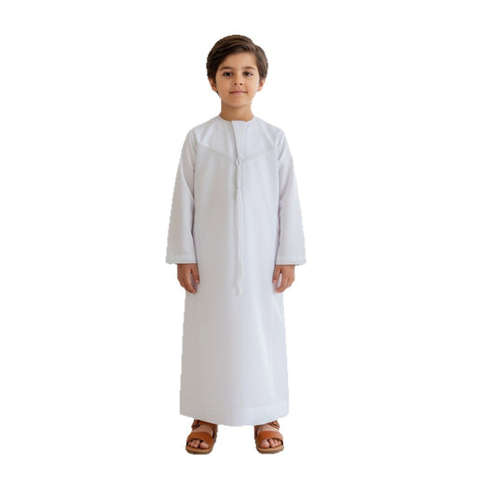 Boys Traditional White Thobe Long Robe