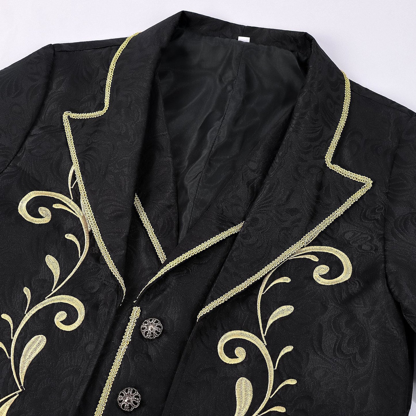 Men's Victorian Prince Long Coat Gothic Baroque Renaissance Cosplay Costume